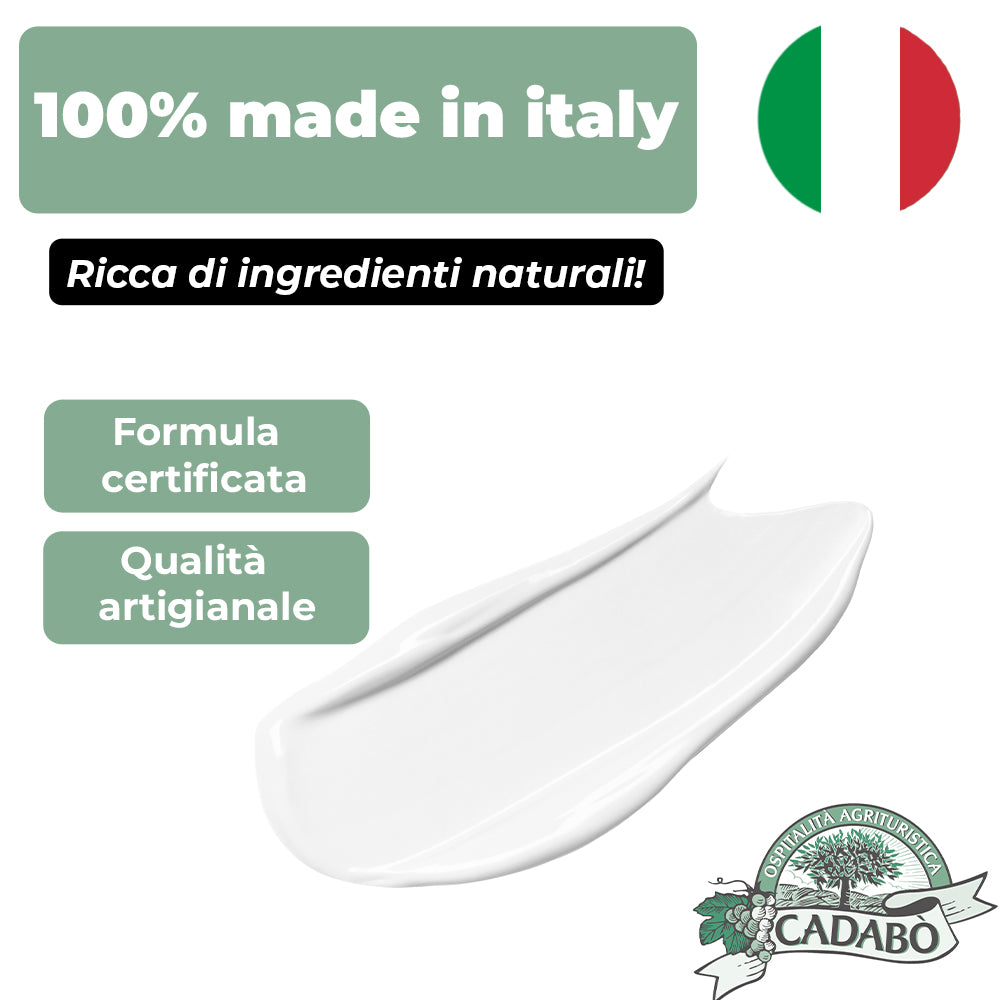 Crema viso idratante al latte d'asina con vitamina C, acido ialuronico e olio bio